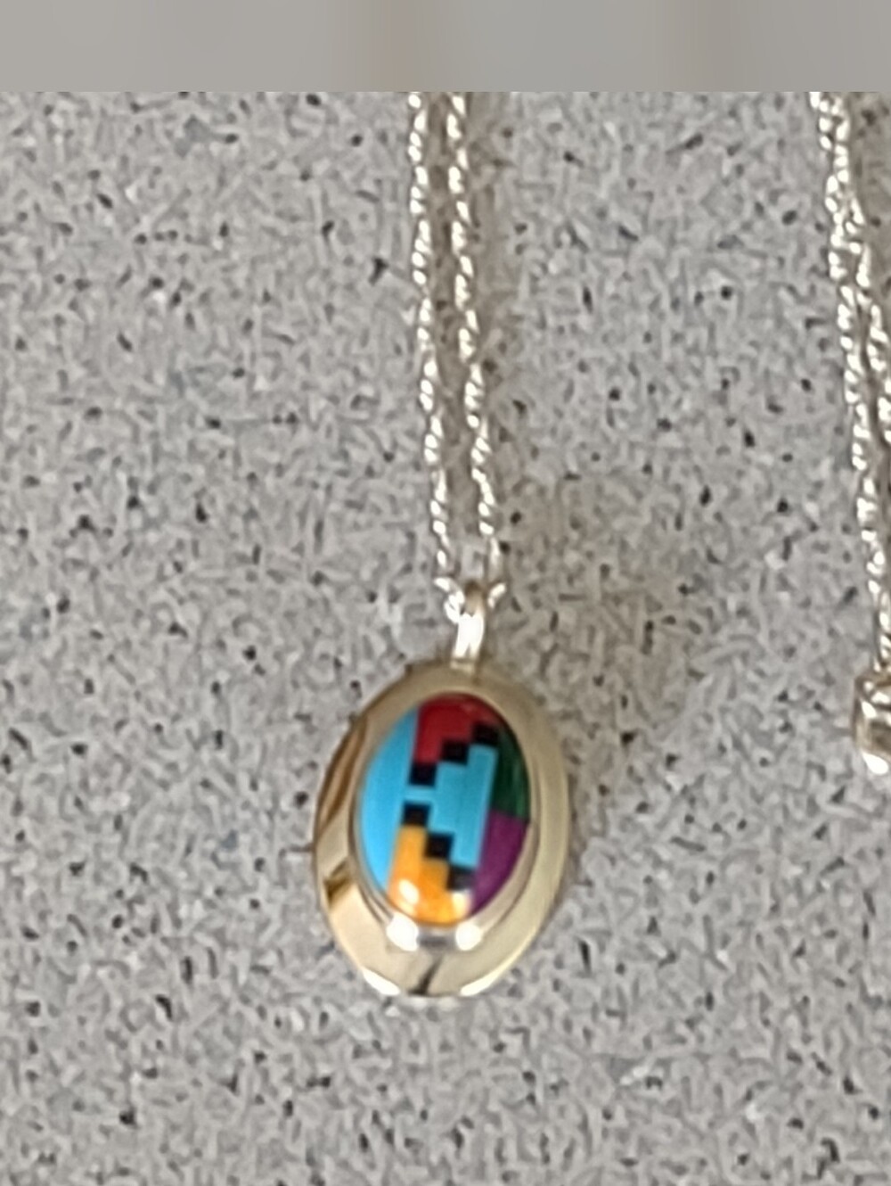 Lower Price!*Zuni Inlay Necklace